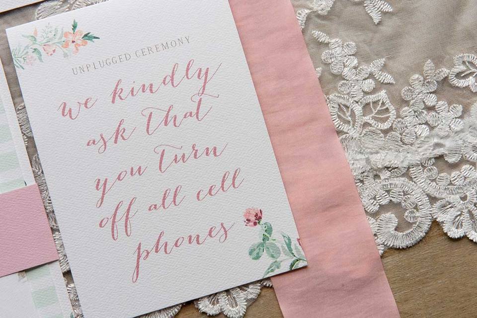 Floral invitation