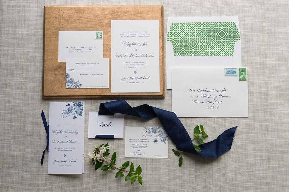 Floral invitation