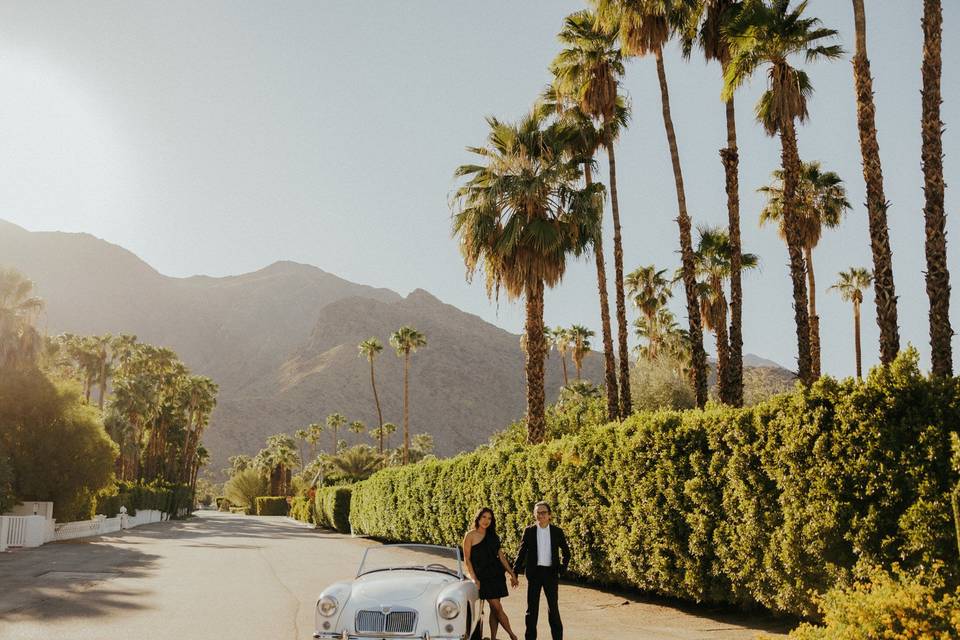 Engaged in Palm Springs