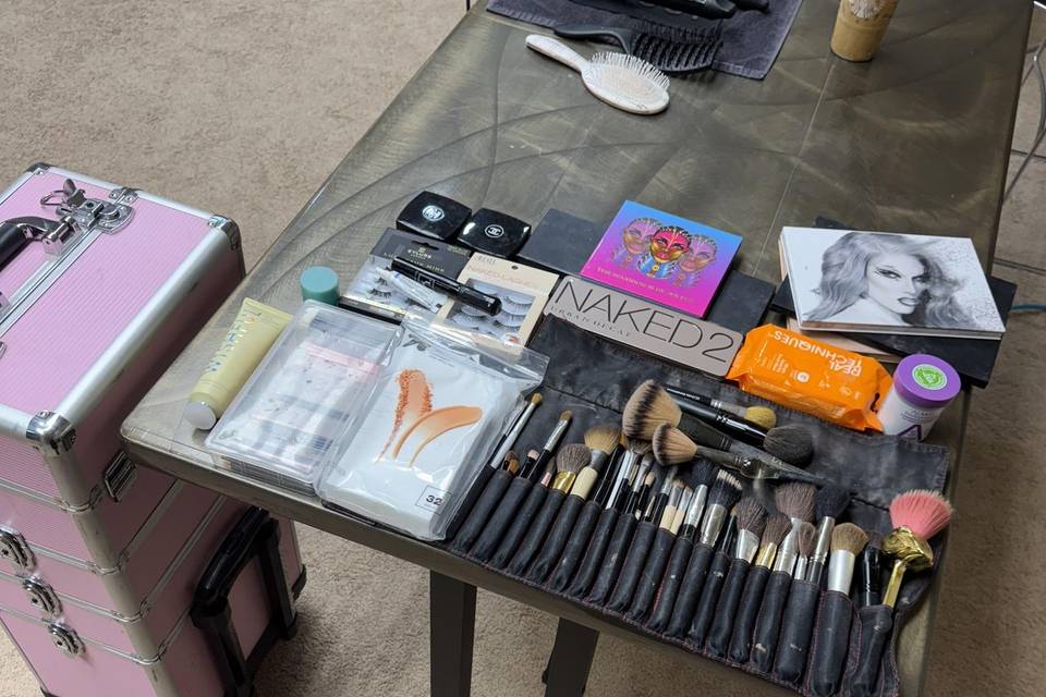Brides maid hair and makeup