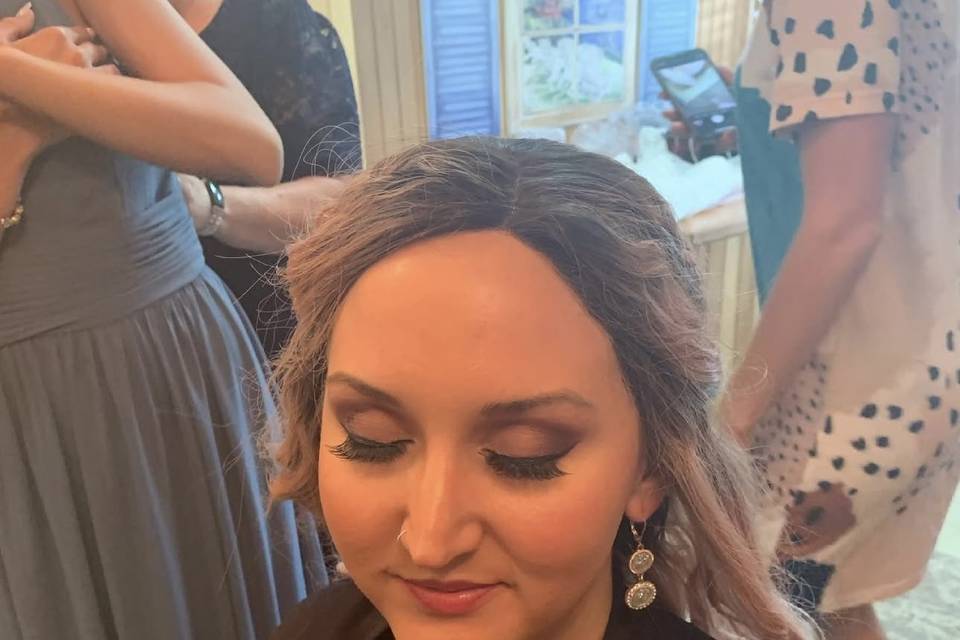 Makeup and hair