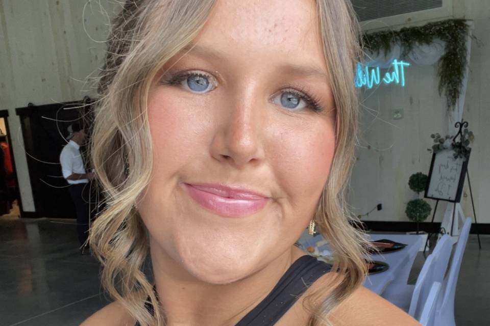 Bridesmaids hair and makeup