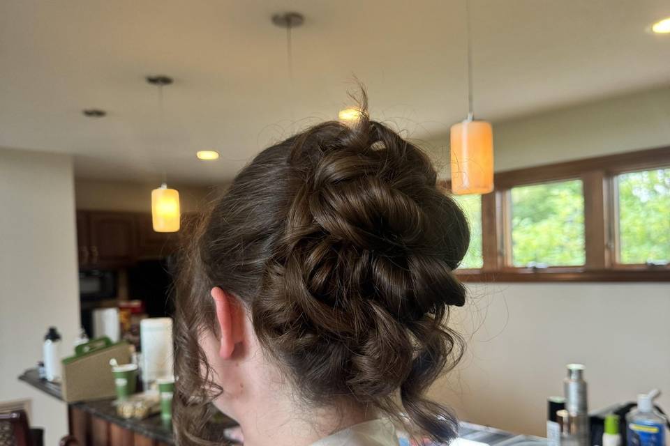 Bridal updo