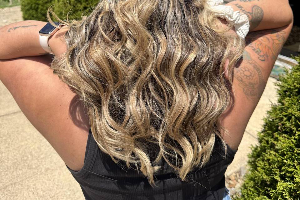Bridal trial hair