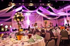 Uplighting at the Charlotte Harbor Event Center