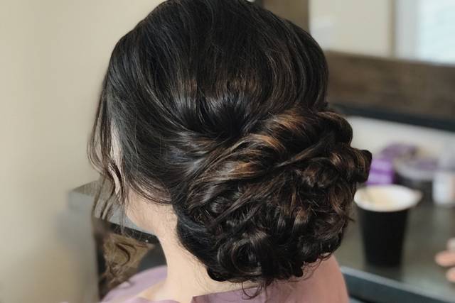 Bridesmaid updo