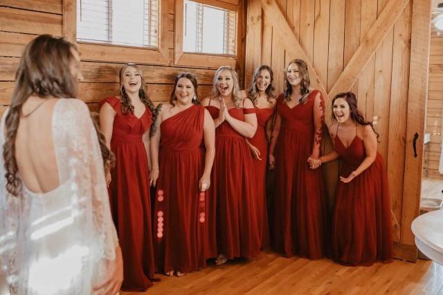 Gorgeous bridal party