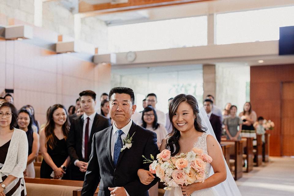 Walking down the aisle