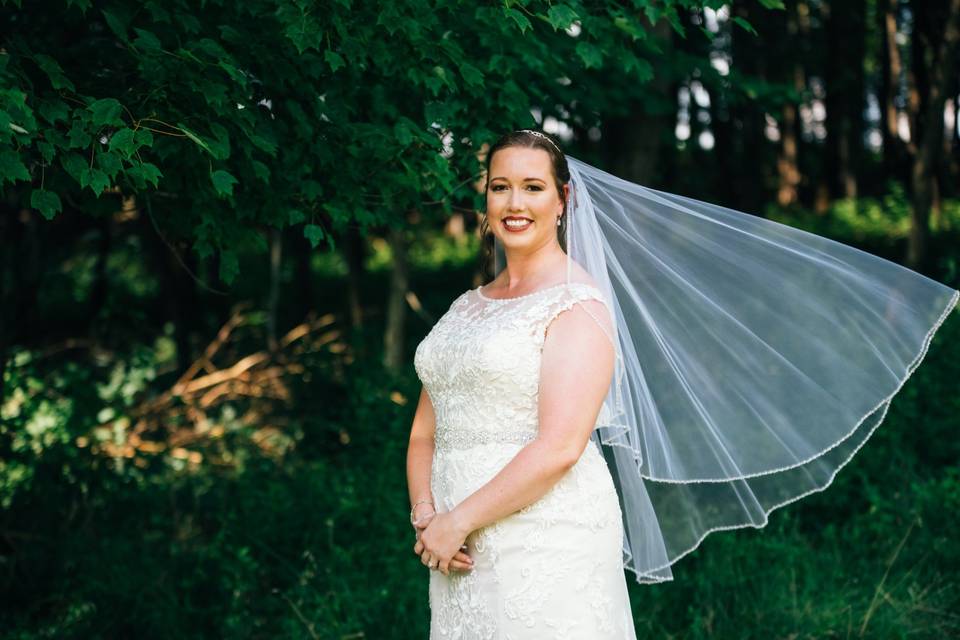 Bride with veil