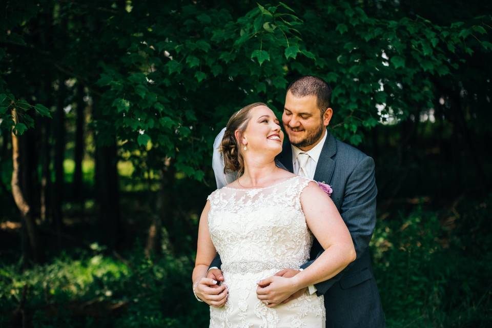 Bride and groom portraits