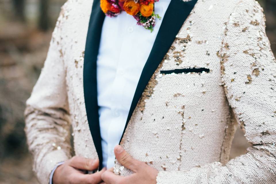 Floral bowtie