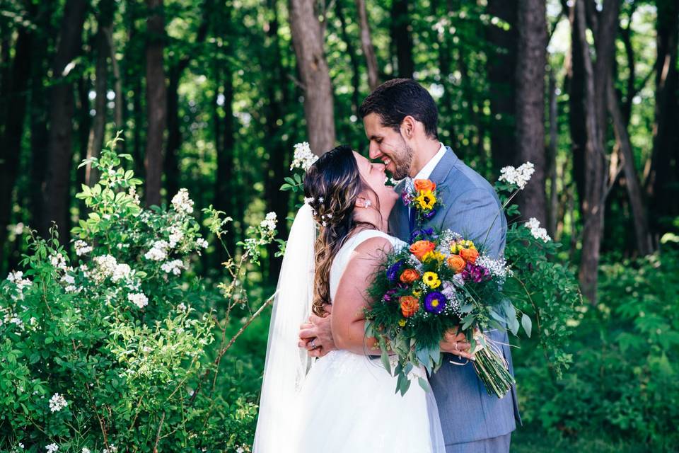 Bride and groom portraits