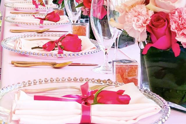 Pink on Pink Tablescape