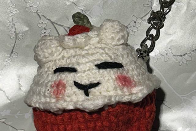 cupcake keychain