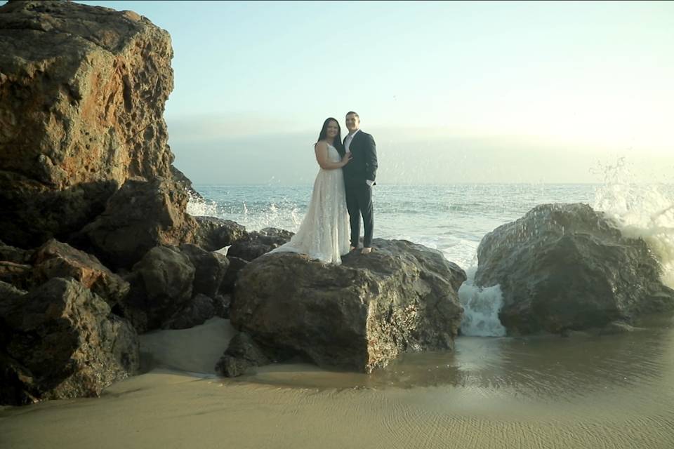 The rocks at Point Dume