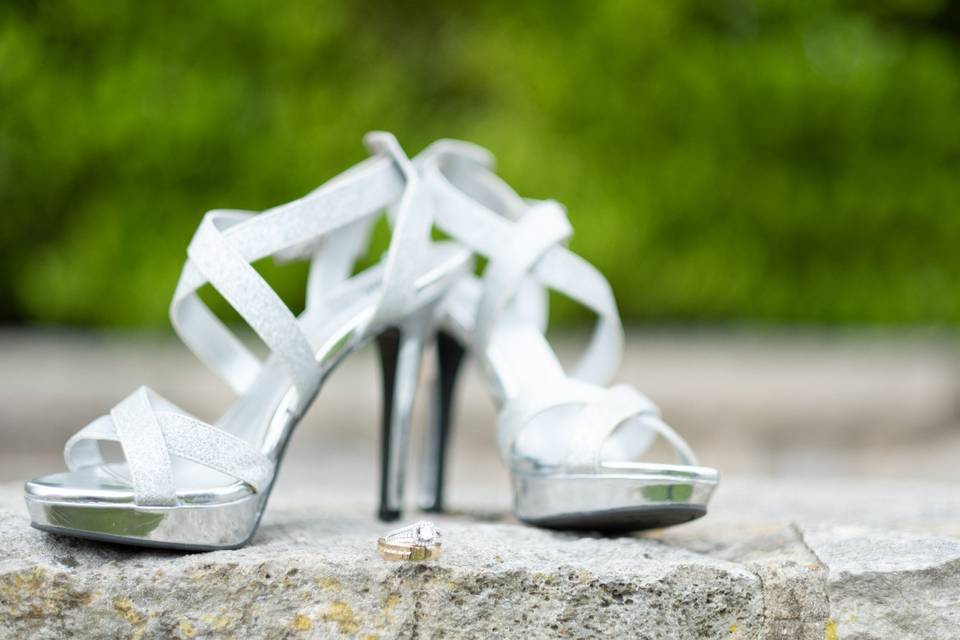 Brides shoes & rings