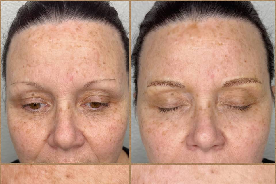 Eyebrows, permanent makeup