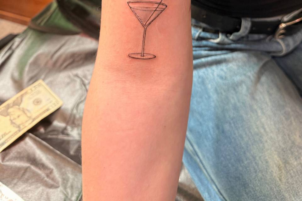 Martini tattoo