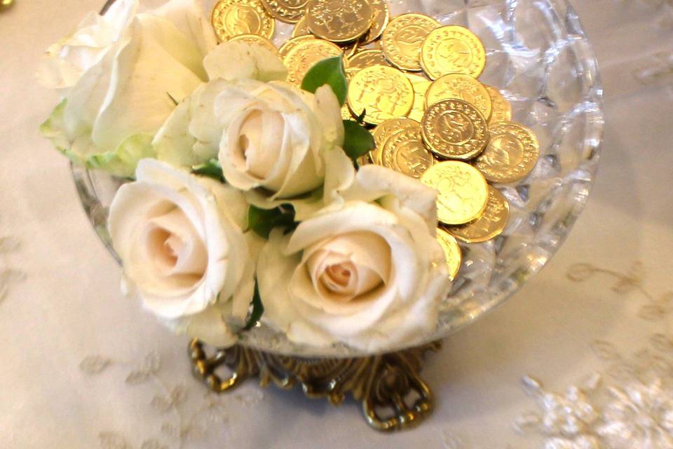 Roses and coins