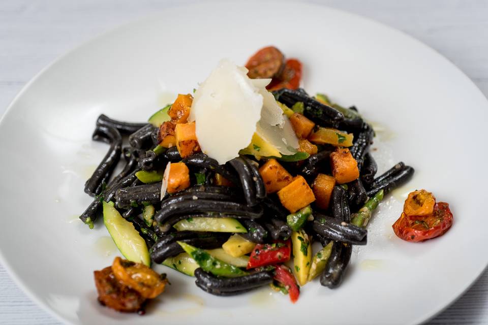 Squid Ink Casarecce Primavera