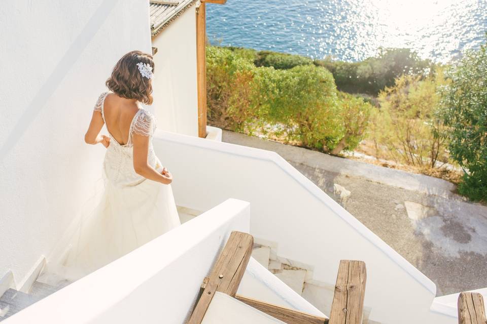 Bride in Andros island, Greece