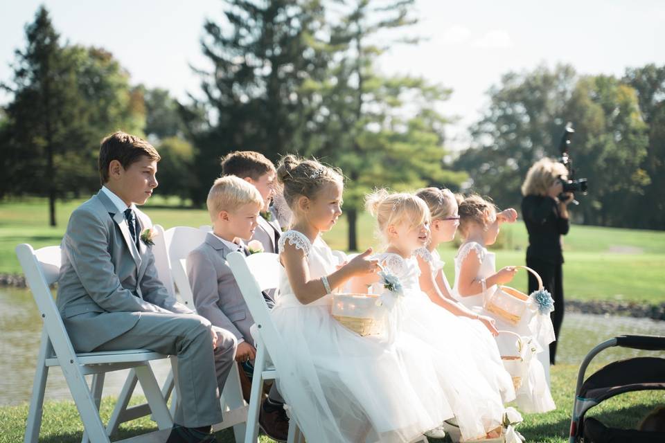 Ring bearers and flower girls