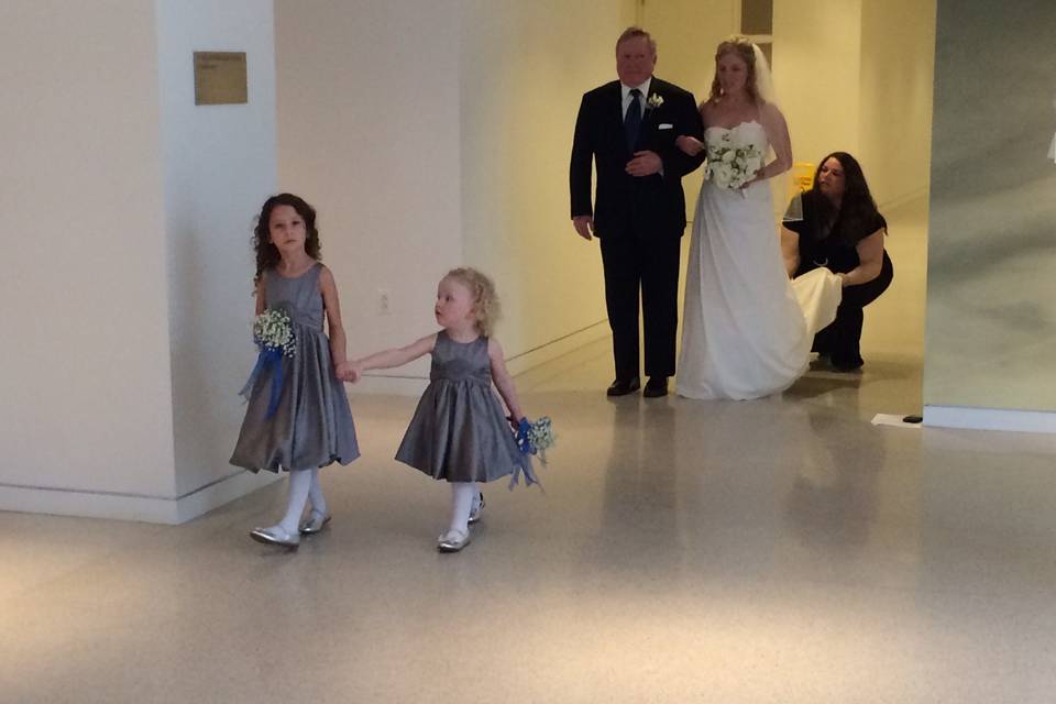 With help from Lilypad last minute lineup changes and incorporating children into your wedding party is a joyful experience.  We will make sure your timing is right, wedding party is picture ready, and you are as calm as can be walking down the aisle.  We got your back...literally!