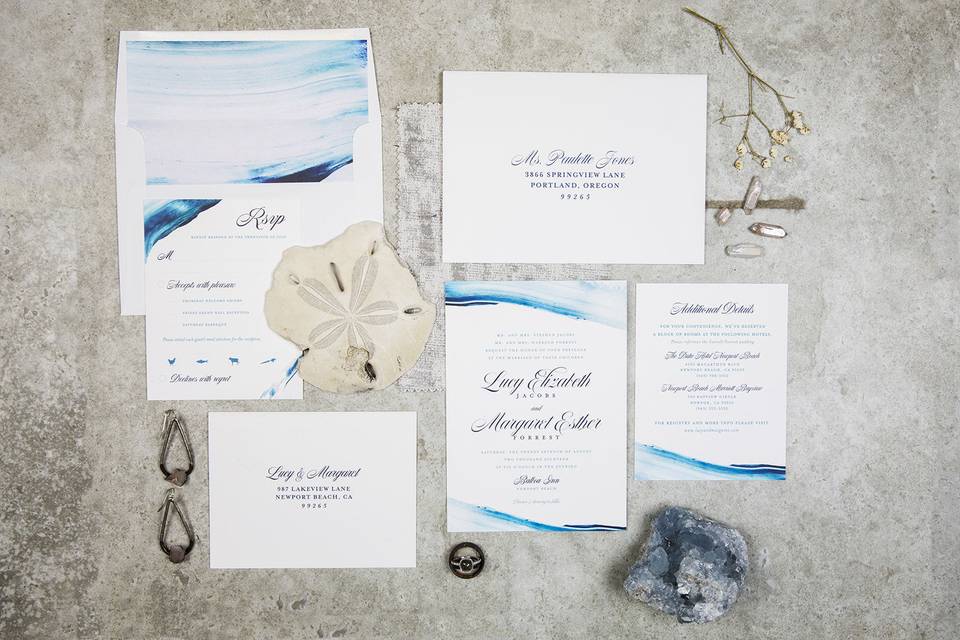 Gorgeous sea-inspired suite