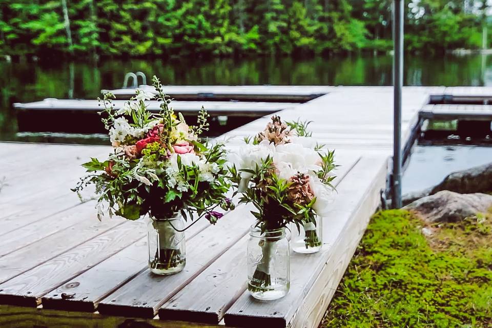 Dock with Flowers.