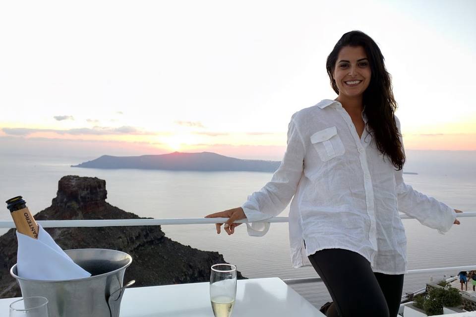 In Santorini, it's all about the views.
Image:  Errica Diaz