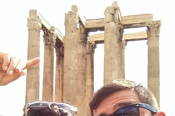 Errica & Justin exploring Athens, Greece.
Image:  Errica Diaz