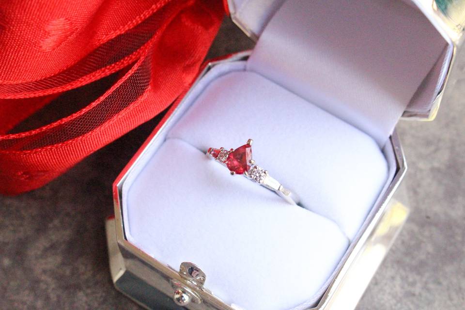 Gorgeous ruby ring that looks great on everyone.