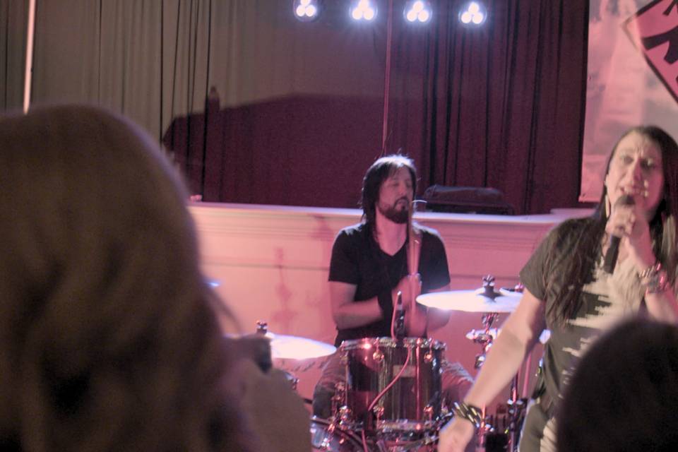 Drumming away
