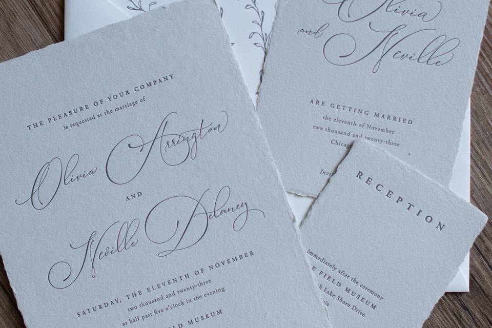 Wedding Letterpress