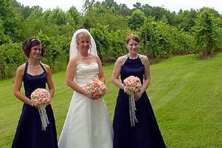 Bride and her bridesmaid