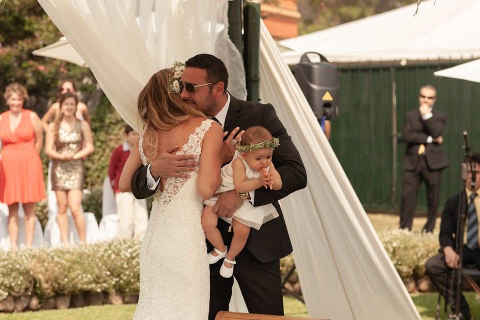 Emotional ceremony moment