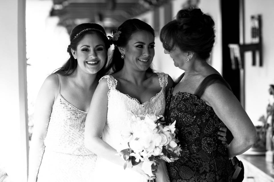 Bridal emotional moment