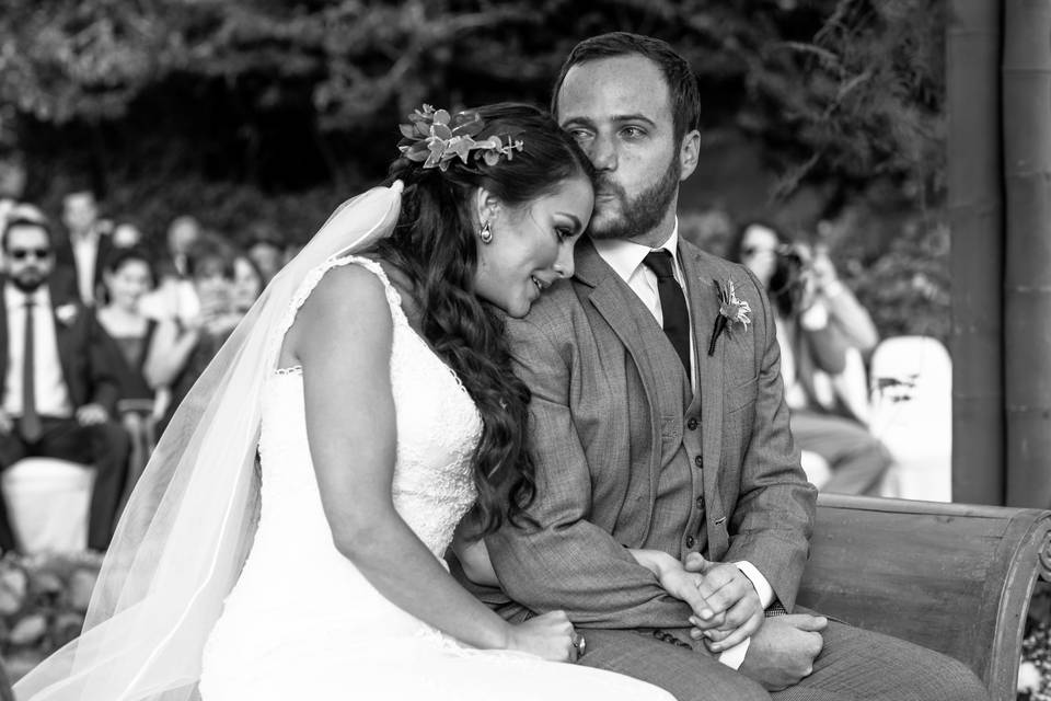Emotional ceremony moment