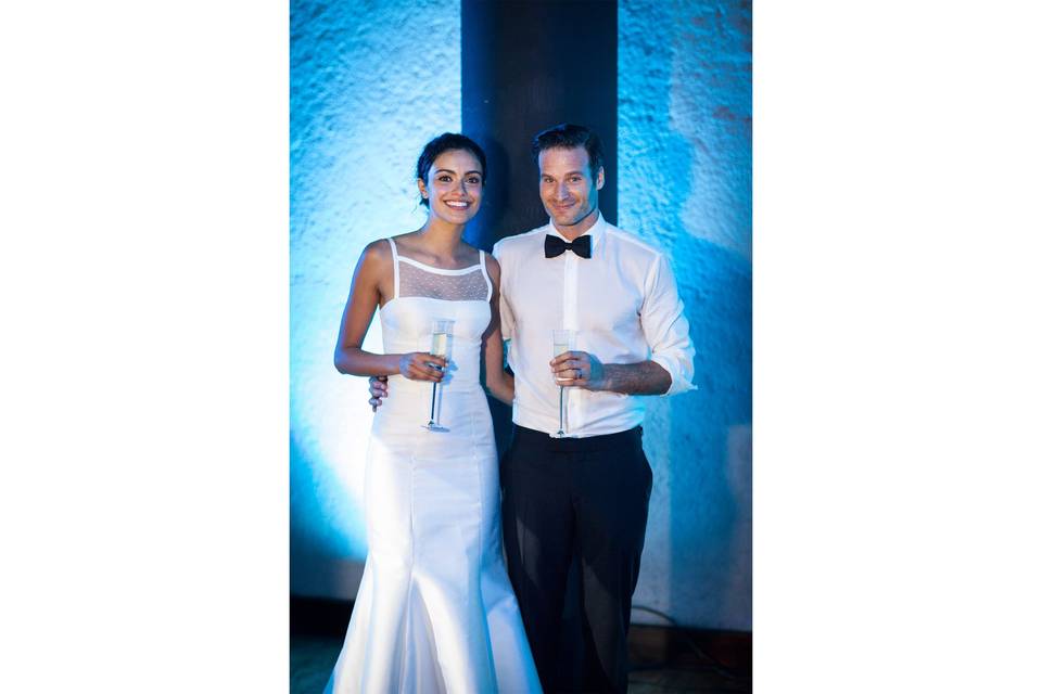Candid couples portrait