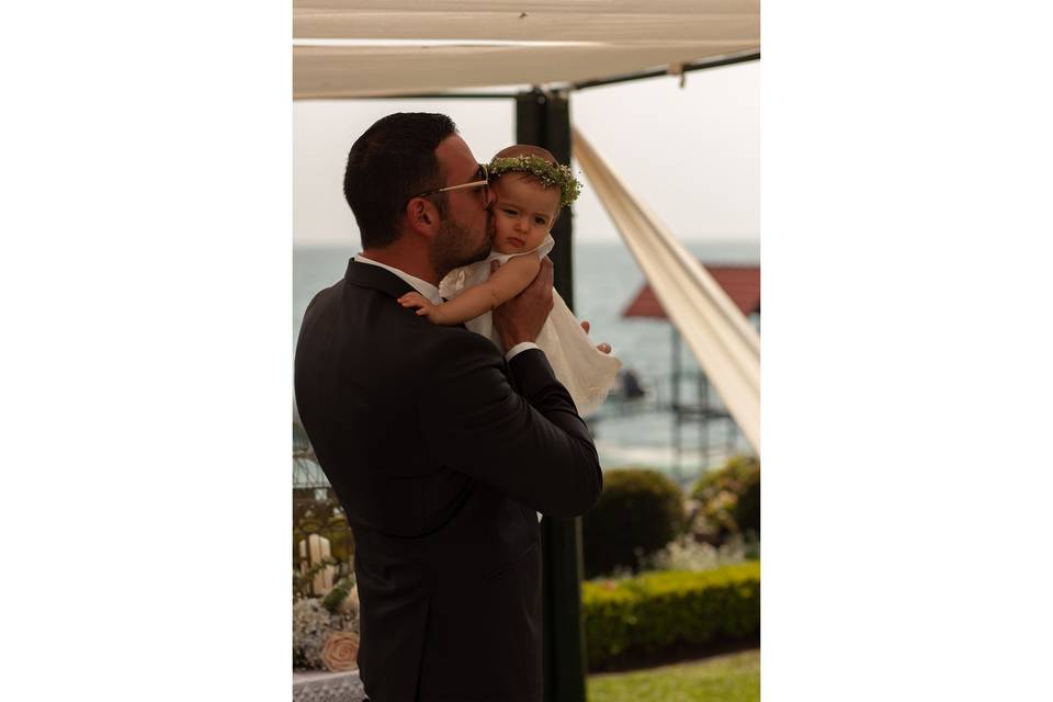 Emotional groom moment