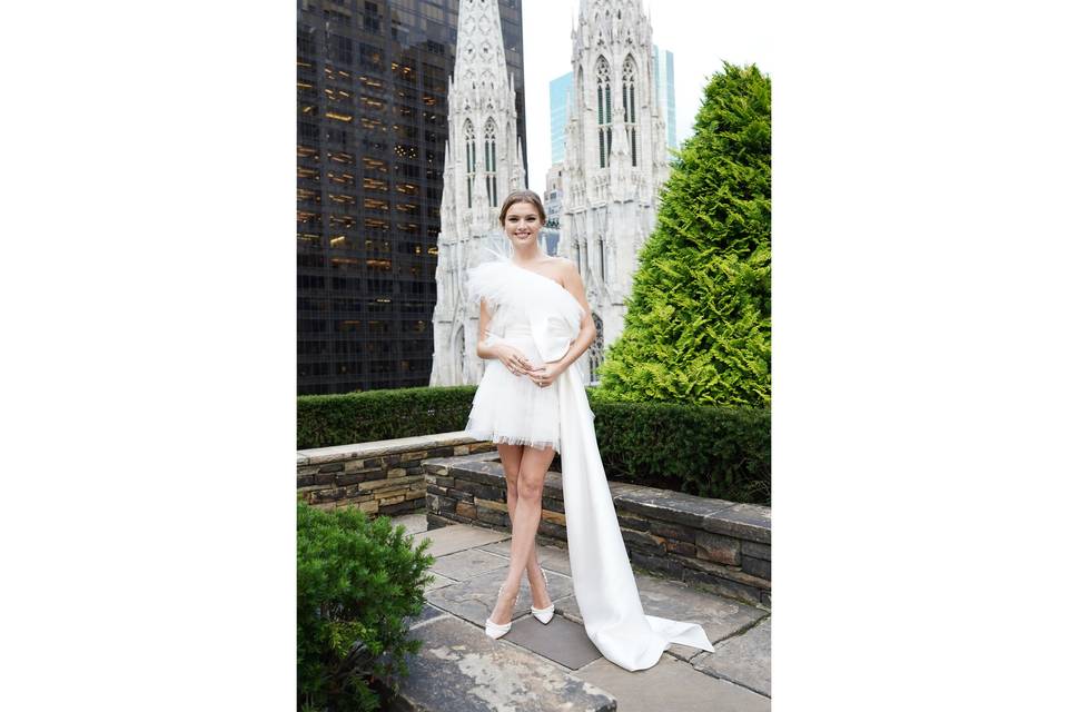 Candid bridal portrait