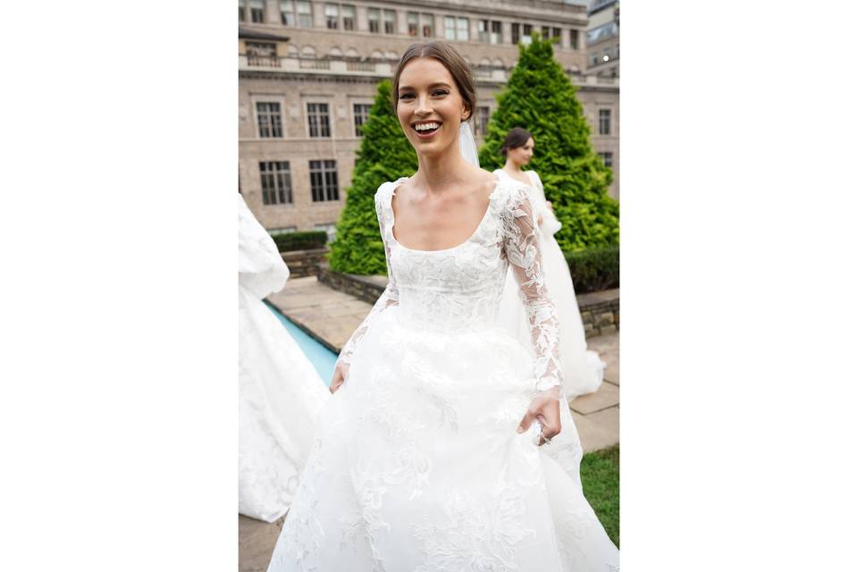 Candid bridal portrait
