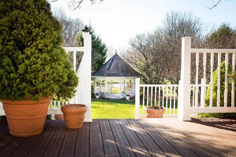 The gazebo in early spring