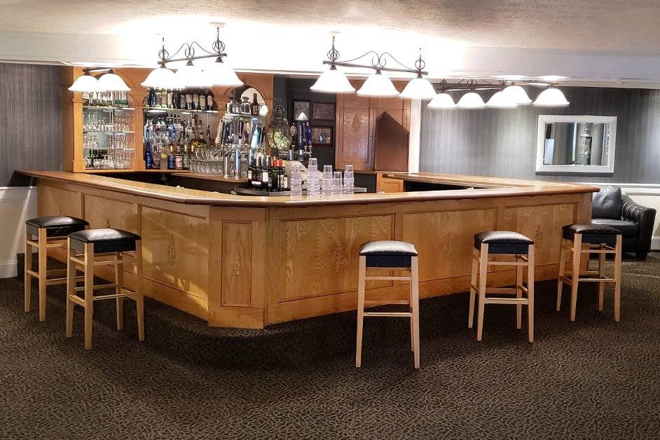 The bar in the banquet hall