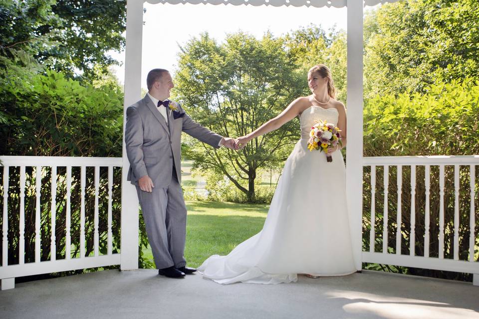 Gazebo newly weds