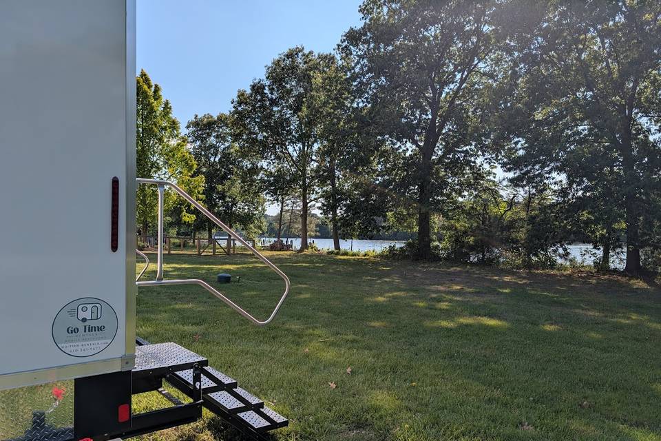 Wedding w/ water view