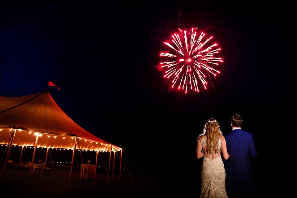 Wedding meadow tent