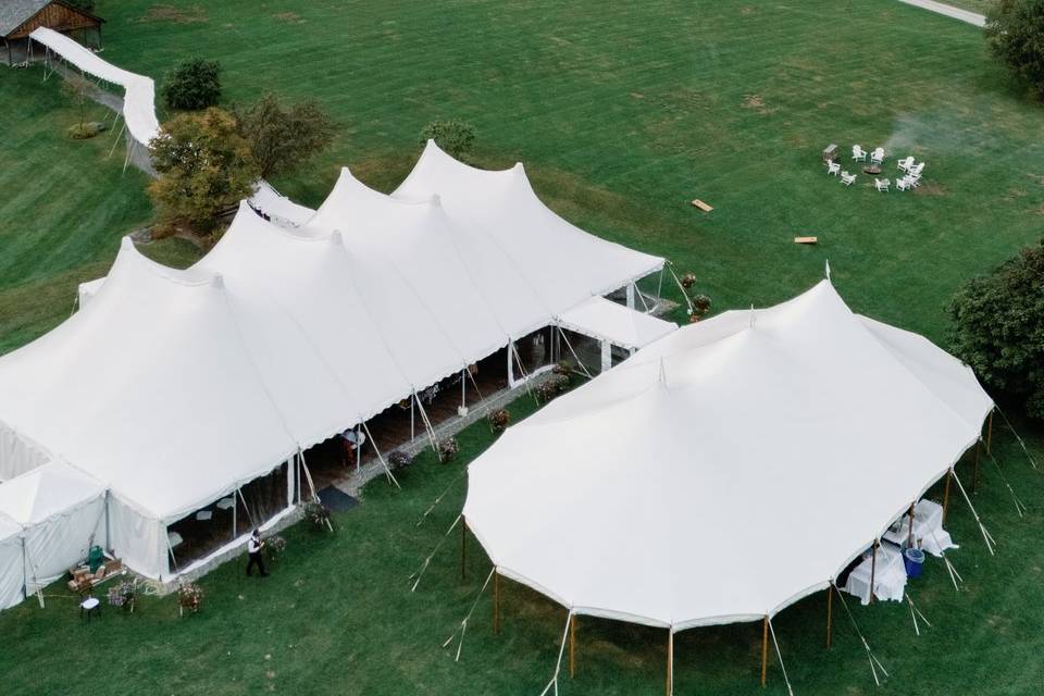 Two tents nice day
