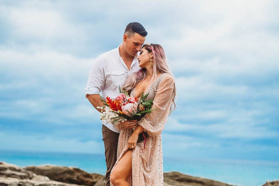 Makau Beach elopement