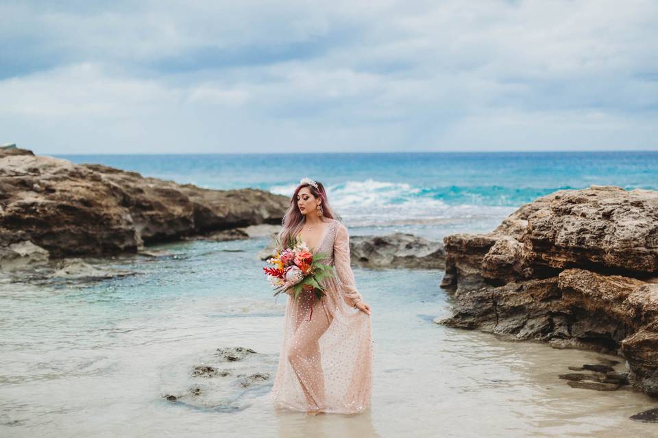 Makau Beach elopement